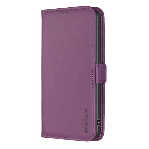 Откидной чехол для Xiaomi Redmi Note 13 5G, BINFEN Wallet, тёмно-фиолетовый
