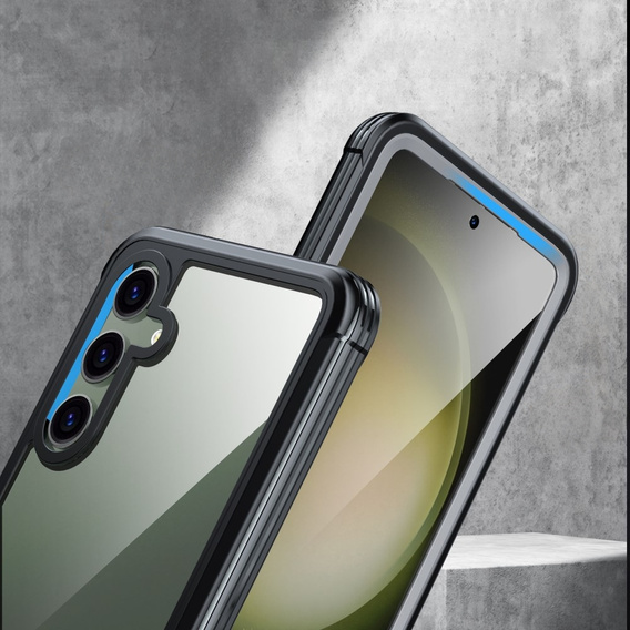 Чoхол Shockproof до Samsung Galaxy S23 FE, із захисним екраном, чорний