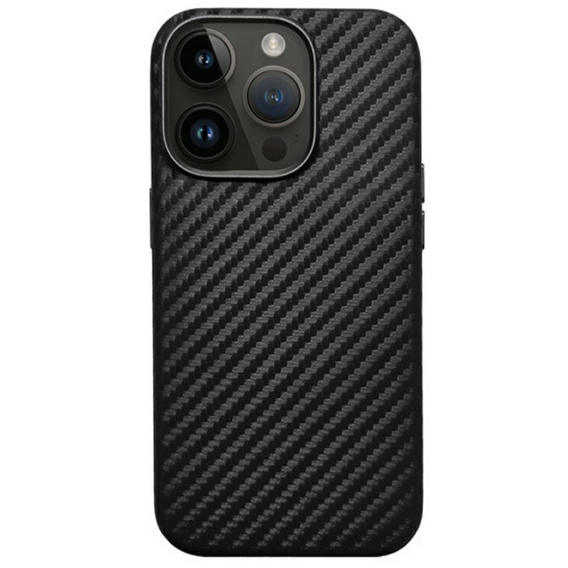 Чехол KZDOO для iPhone 16 Pro, Carbon Fiber, чёрный