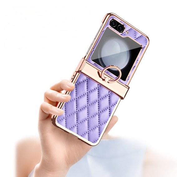 Чехол для Samsung Galaxy Z Flip5 5G, Electro Stitching, фиолетовый