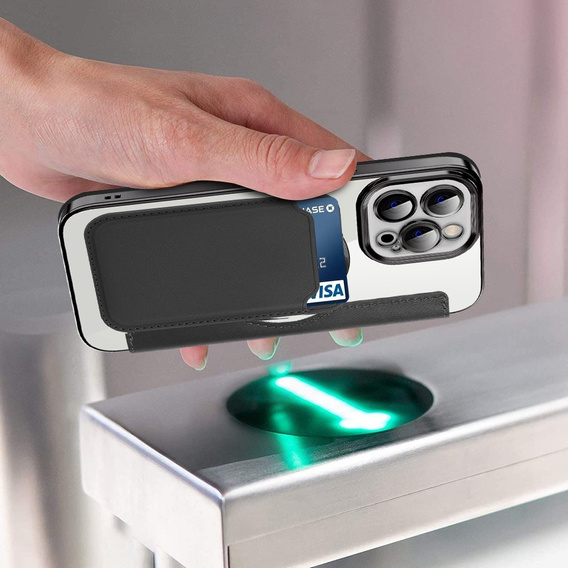 Чохол-книжка для iPhone 12 Pro, RFID Wallet MagSafe CamShield, чорний