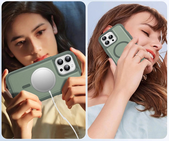 Чохол з рамкою для iPhone 12/12 Pro, для MagSafe, зелений