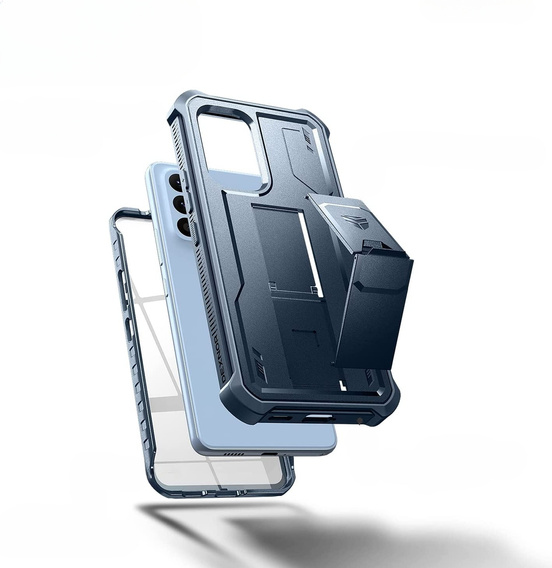 Бронированный чехол для Samsung Galaxy A53 5G, Dexnor Full Body, темно-синий