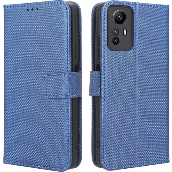 Откидной чехол для Xiaomi Redmi Note 12S 4G, Wallet Smart Magnet, синий