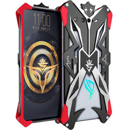 Бронированный чехол для Asus ROG Phone 7 5G, Aluminum Alloy, чёрный / красный