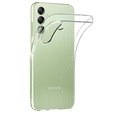 Чехол для Samsung Galaxy A15 5G, силиконовый блеск, прозрачный + стекло 9H
