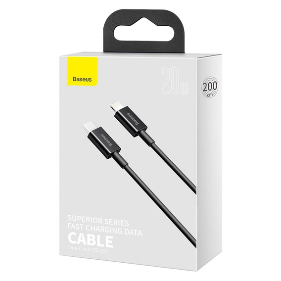BASEUS Wisdom Kaбель Lightning 1.5M/2.4A (2 sztuki) - White