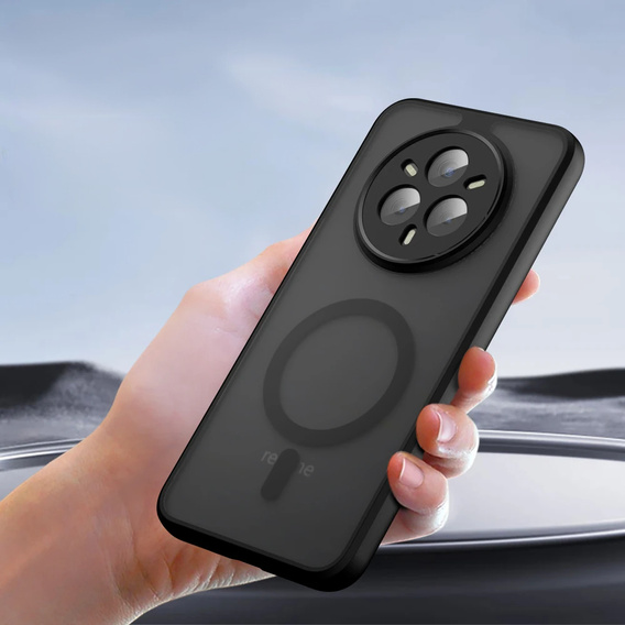 Чохол для Realme 14 Pro+ 5G, для MagSafe, ERBORD Matt Case, чорний
