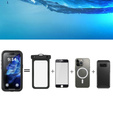 IP68 Водонепроницаемый чехол для iPhone 16 Plus, SHELLBOX MagSafe, чёрный