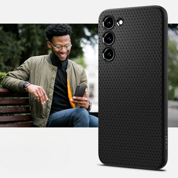 Чoхол Spigen до Samsung Galaxy S23+ Plus, Liquid Air, чорний