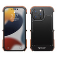 Чохол R-JUST для iPhone 13, Alu Wood Bumper, чорний