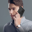 Чохол GKK для Galaxy Z Flip 5 5G, Corners Dropproof MagSafe, прозорий / фіолетовий