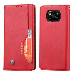 Чoхол Wallet до Poco X3 NFC, Card Set, Red