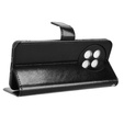 Откидной чехол для OnePlus 13R, Crazy Horse Wallet, чёрный