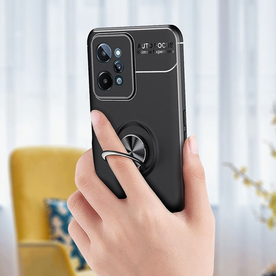 Чохол KickStand Finger Ring для Realme C31, Black