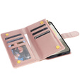 чехол-крышка для Samsung Galaxy S25 Edge, Rhombus Crossbody Leather, розовый rose gold