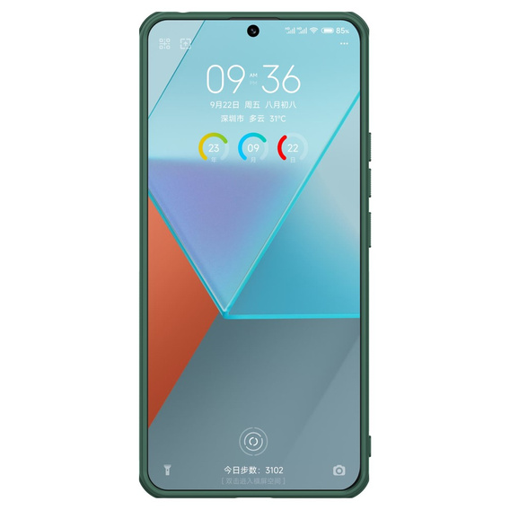 Чохол NILLKIN для Xiaomi Redmi Note 13 Pro 5G, Super Frosted Shield Case, зелений