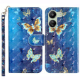 Чохол-книжка для Xiaomi Redmi 13C / Poco C65, Wallet, Butterflies м'яти