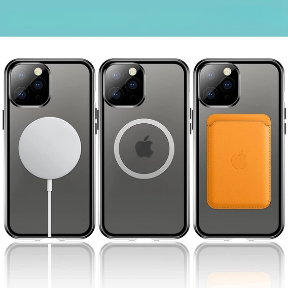 Чехол до iPhone 11 Pro, Magnetic Dual Glass, чёрный