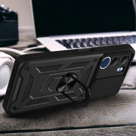 Чехол NOX Camera Slide Vivo Y19s, CamShield Slide, чёрный