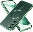Чохол для Samsung Galaxy S22, Electro MagSafe, зелений + Скло на екран