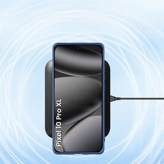 Силиконовый чехол для Google Pixel 10 Pro XL, для MagSafe, синий