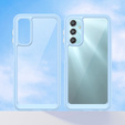 Чехол до Samsung Galaxy A25 5G, Fusion Hybrid, прозрачный / синий + 9H стекло