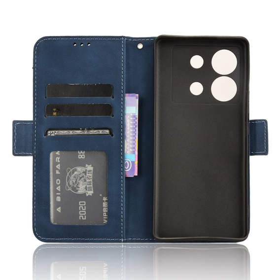Откидной чехол для Infinix Zero 30 5G, Card Slot, темно-синий