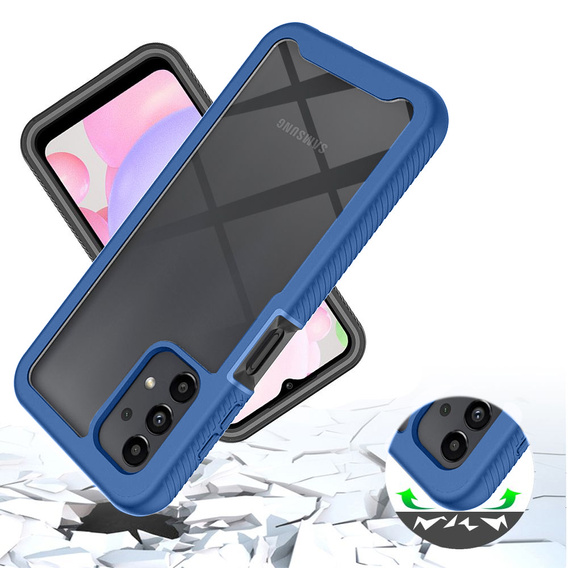 Чoхол Shockproof до Samsung Galaxy A13 4G, із захисним екраном, м'яти