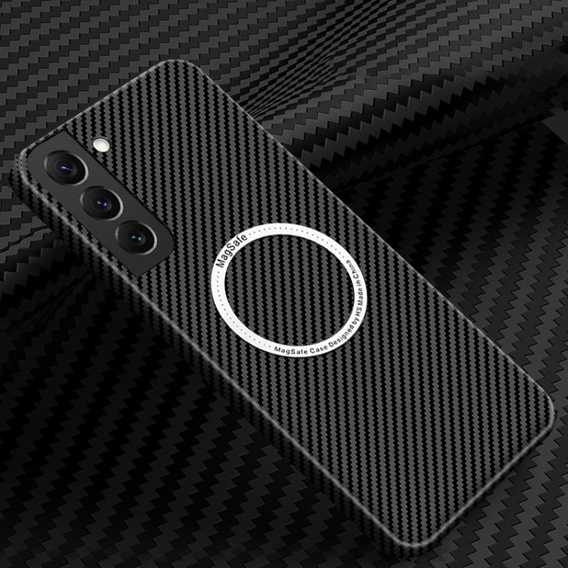 Чехол до Samsung Galaxy S22 Plus, Magsafe Slim Carbon, чёрный