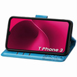 Откидной чехол для T Phone 3 5G, Butterfly, синий