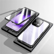 Чехол для Oppo Reno 13, Magnetic Dual Glass, чёрный