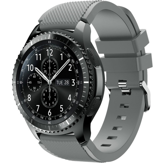 Силіконовий ремінець Twill Texture 22mm, Grey