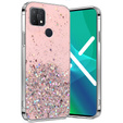 Чoхол до Oppo A15 / A15s, Glittery, рожевий