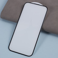 3D Tempered Glass для iPhone 15, с крышкой динамика, черный