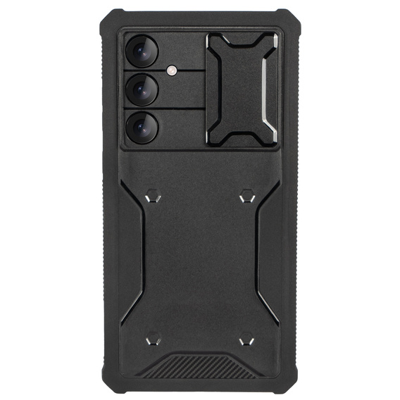 Чохол для Samsung Galaxy A55, ERBORD Rugged Case, чорний (Дві рамки)
