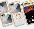 Чoхол до Samsung Galaxy Z Flip7 FE / Z Flip6, Electro Ring, білий