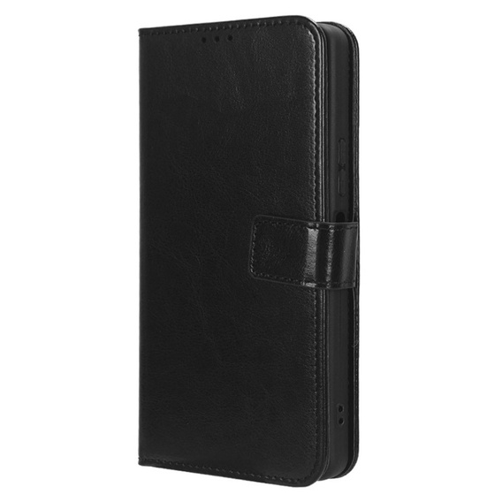 Откидной чехол для Infinix Note 30 Pro 4G, Crazy Horse Wallet, чёрный