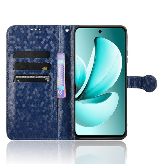 Флип-кейс для Realme C71, Wallet Rhombus, синий