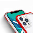 Чехол ERBORD Hybrid Frame для iPhone 13 Pro, Красный