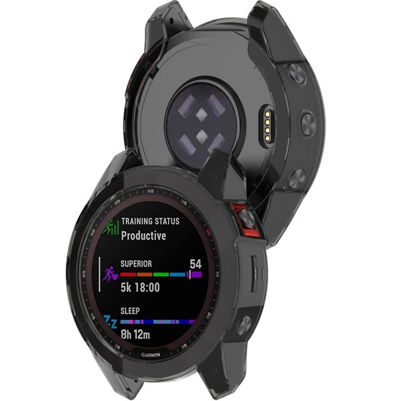 Чехол TPU Frame для Garmin Fenix 7x, Transparent Black