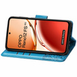 Откидной чехол для Oppo Reno 12FS / 12F, Butterfly, синий