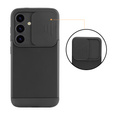 Чoхол до Samsung Galaxy S24, ERBORD CamProtect Slide Camera, чорний