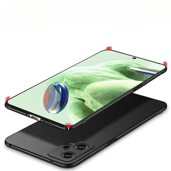 чехол MOFI для Xiaomi Poco X5 / Redmi Note 12 5G, тонкий, чёрный