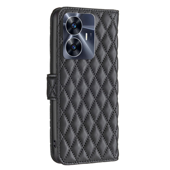 Чохол-книжка для Realme C55, Wallet, BINFEN COLOR, чорний