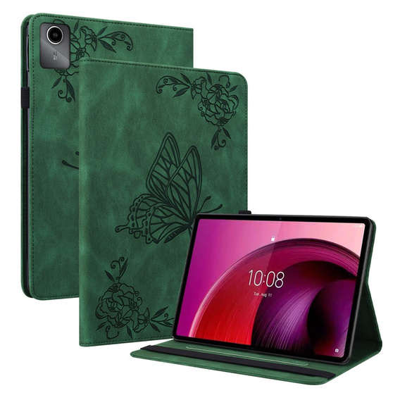 Чохол для Lenovo Tab M11, Butterfly, зелений