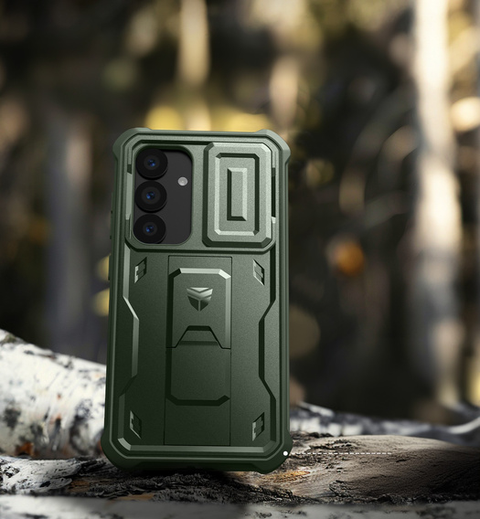 Броньований чохол для Samsung Galaxy S25, Dexnor Full Body (Two Frames), зелений