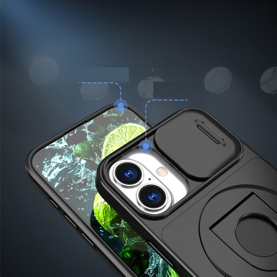 Чехол для iPhone 16 Plus, Military Magnet, для MagSafe, чёрный