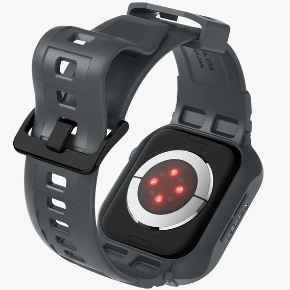 Чехол ремешок SPIGEN до Apple Watch 4/5/6/7/SE 44/45mm, Rugged Armor Pro, Charcoal Grey
