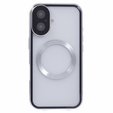 Магнітний чохол Dual Glass MagSafe для iPhone 16, сріблястий